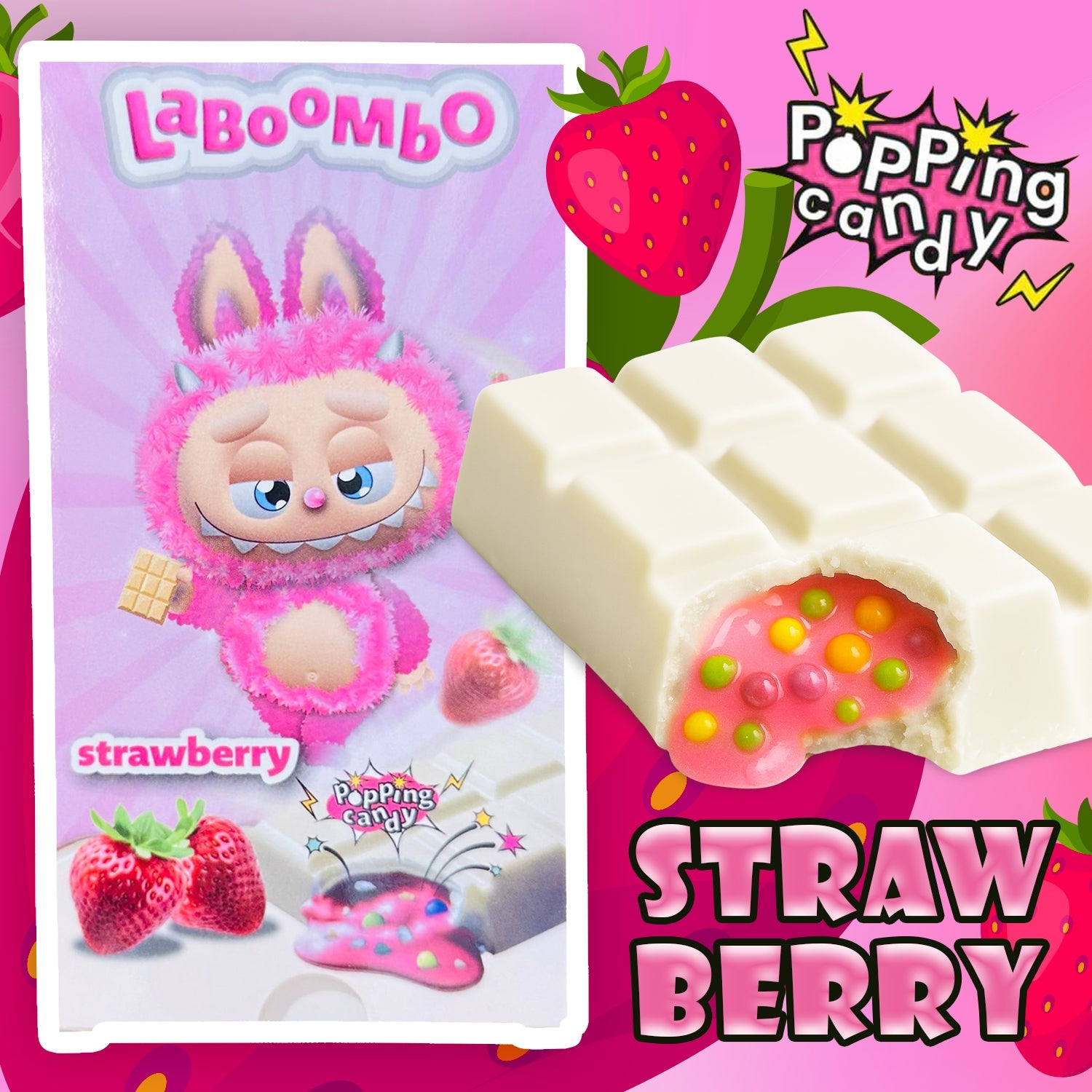 CHOCO　 香甜ないちご　LABUBU　ふわふわ Labubu Dubai Chocolate: The Sweetest Crossover You Didn't Know You