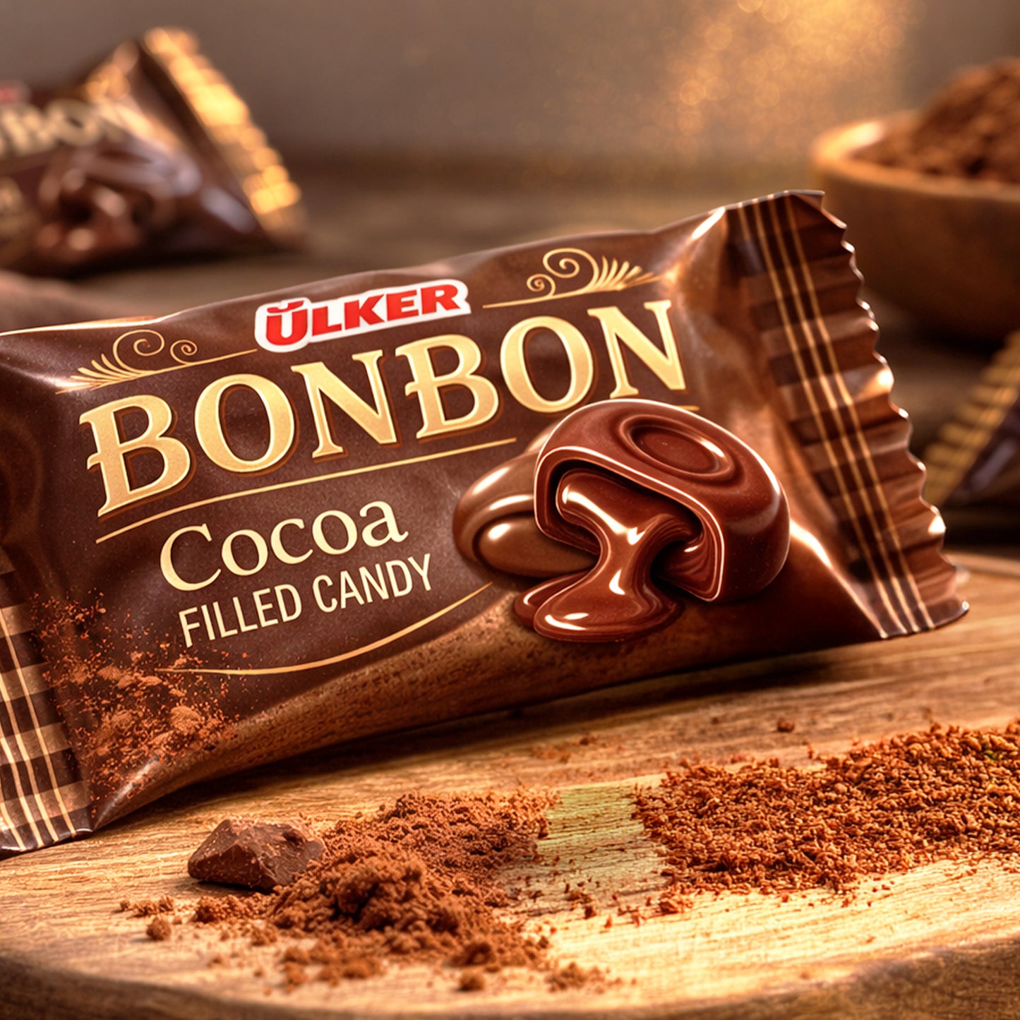 Cocoa Filled Hard Candy Bonbons – Individually Wrapped (6 × 150 g Bags)