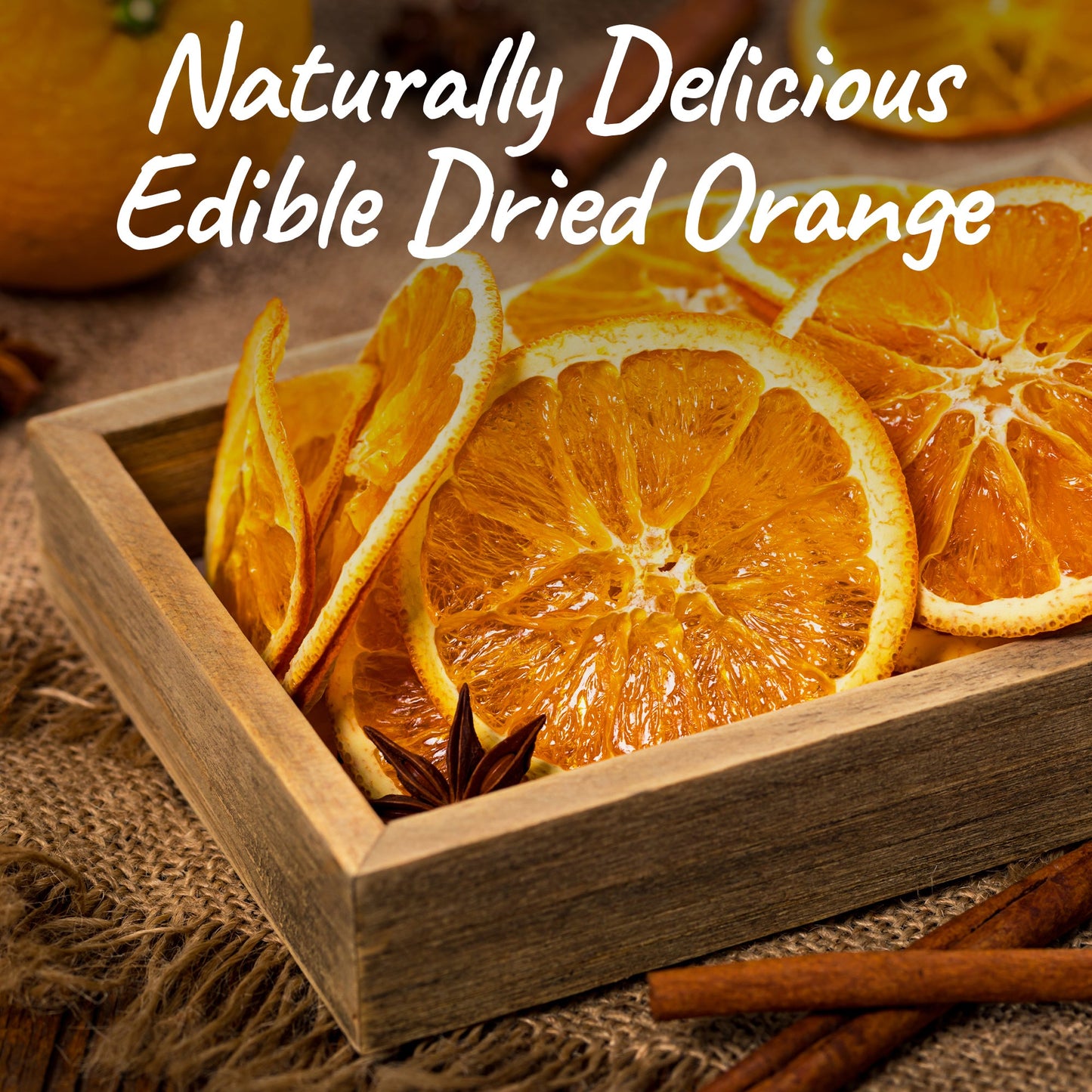 Dried Orange Slices for Cocktail Garnish (30 to 35 Slices) 3.5 Oz, Dehydrated Orange Wheels for Cake, Cooking, Decoration, Christmas Decor, Natural Sun Dried Citrus Fruit - Ceres Gourmet