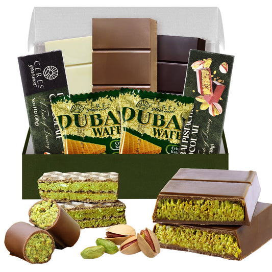 Ceres Gourmet Dubai Chocolate Bar & Jar & DIY Kit