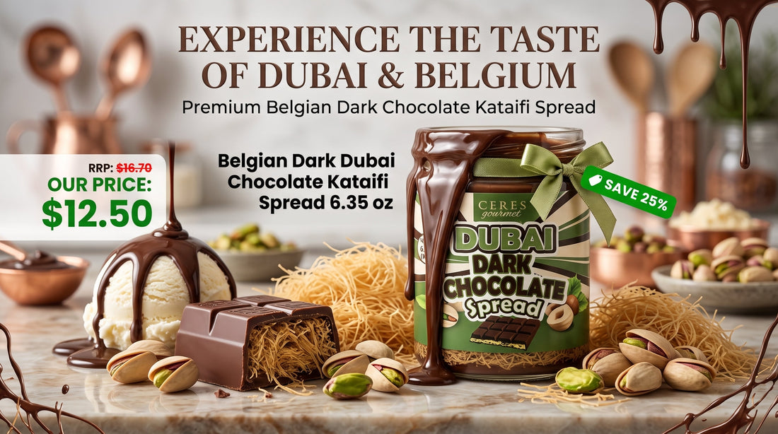 Taste the Viral Trend: Belgian Dark Dubai Chocolate Spread (Save 25%!) 🍫