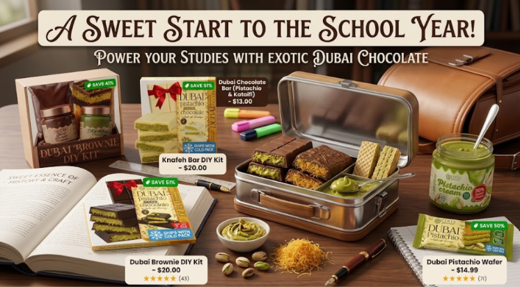 🎒 Back to School 2024: Upgrade Your Snack Game with Viral Dubai Chocolate! 🍫