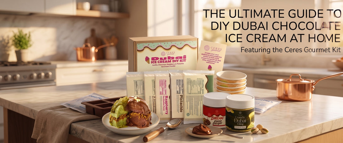 How to Make the Viral Dubai Chocolate Ice Cream at Home (DIY Kit)