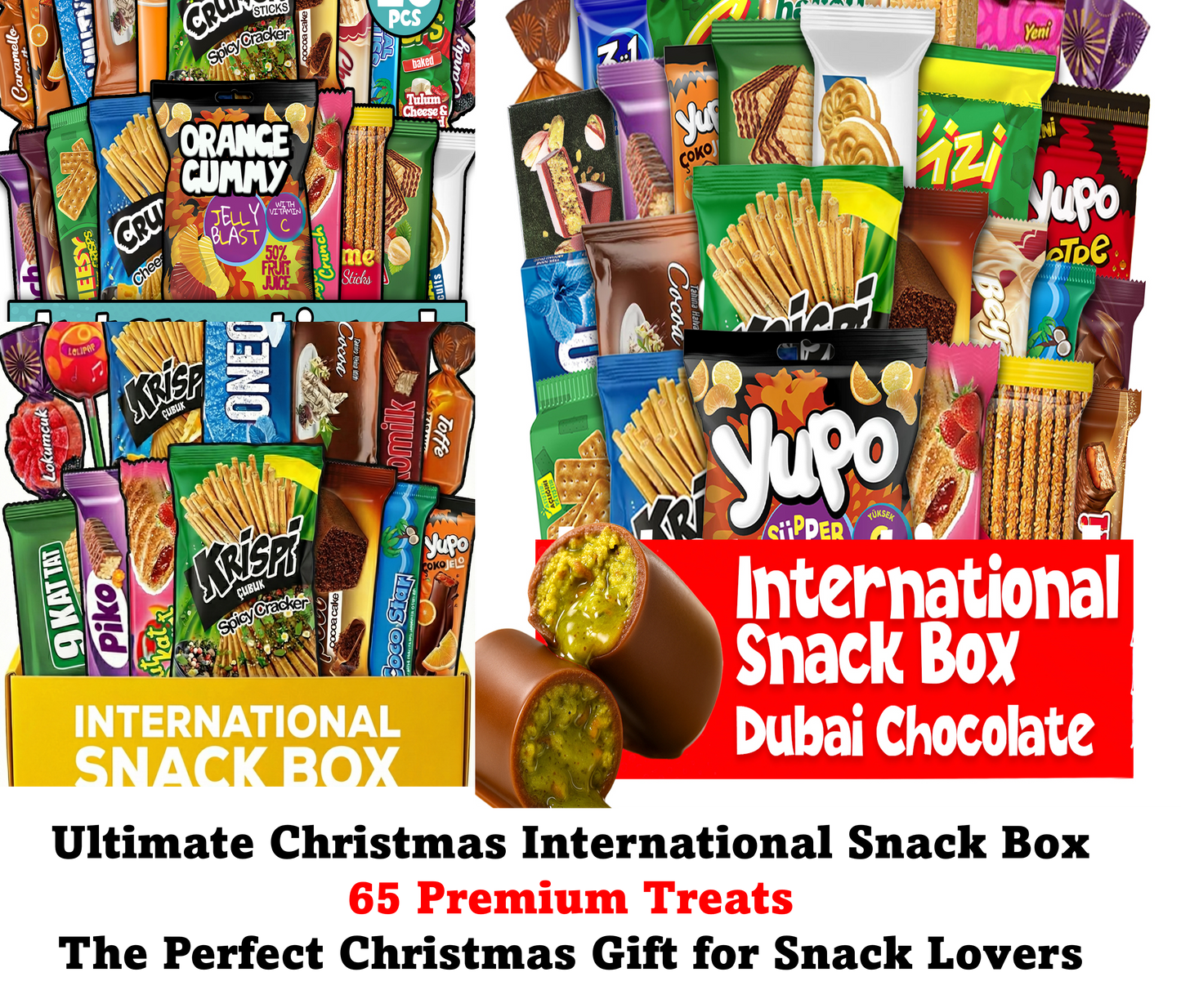 Ultimate Christmas International Snack Box Bundle – 65 Premium Treats