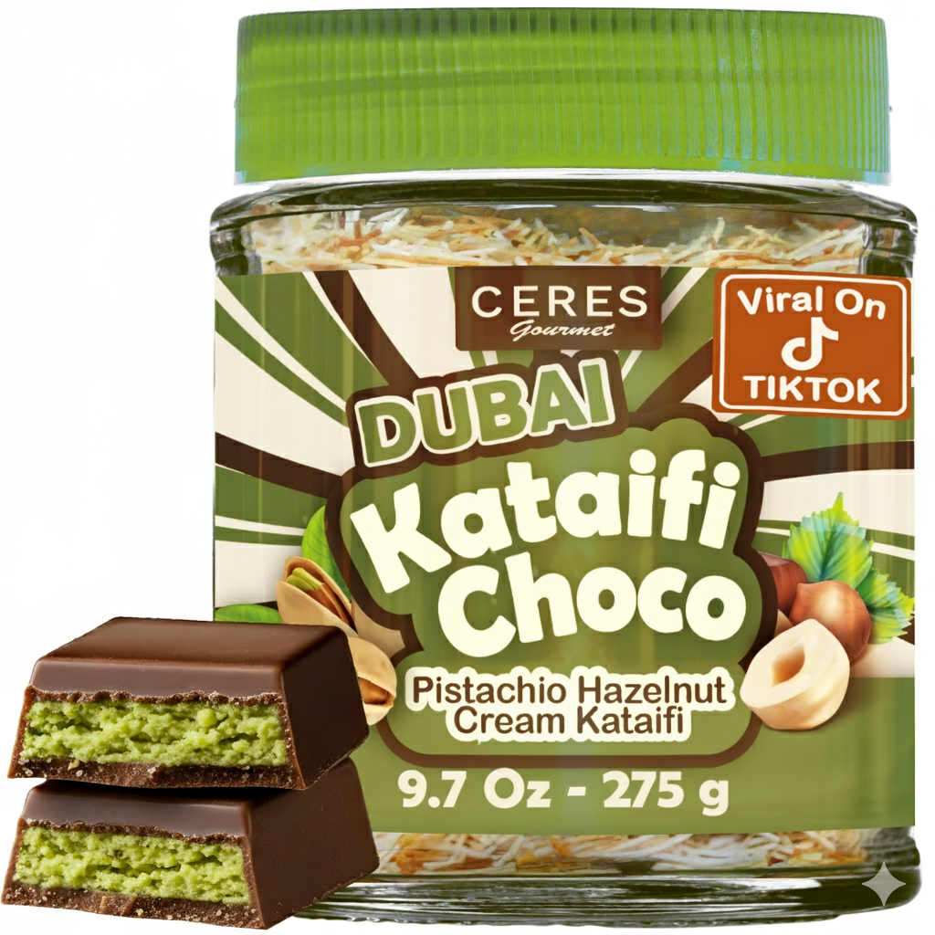 Dubai Spreadable Chocolate and Pistachio with Kataifi - 9.7 oz