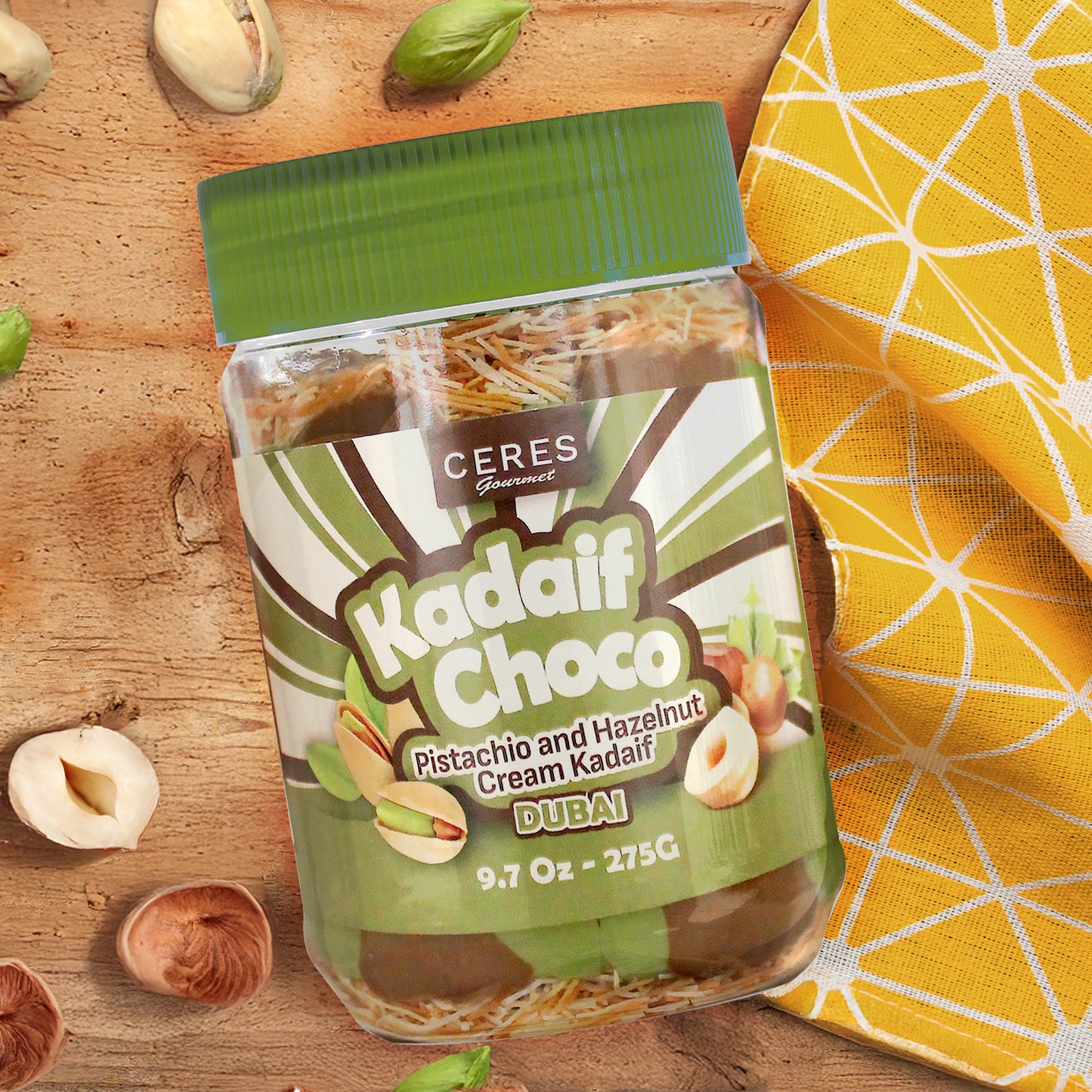 Dubai Spreadable Chocolate and Pistachio with Kataifi - 9.7 oz