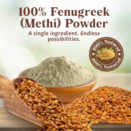 Fenugreek Powder (Methi) 8 oz – Pure Fenugreek Seed Powder | Natural Spice for Hair & Cooking