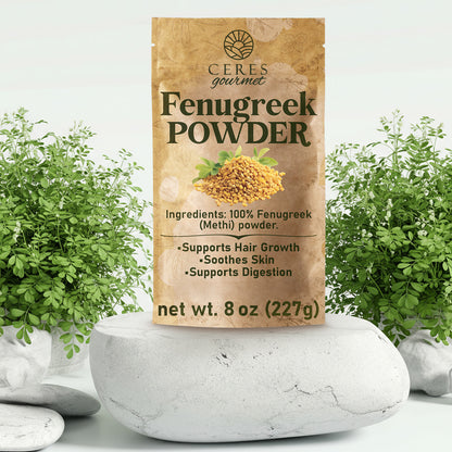 Fenugreek Powder (Methi) 8 oz – Pure Fenugreek Seed Powder | Natural Spice for Hair & Cooking
