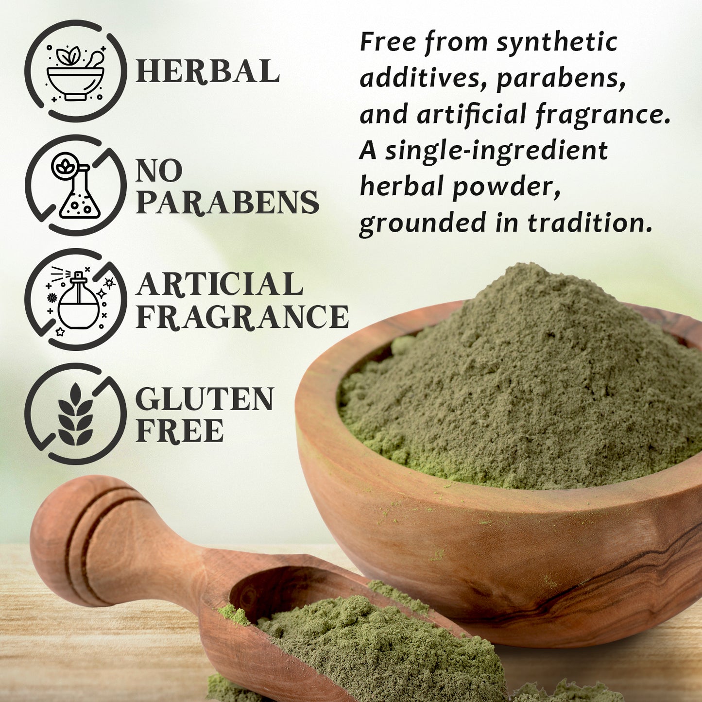 Bhringraj Powder 8 oz – Pure Eclipta Alba for Ayurvedic Hair Care & DIY Masks