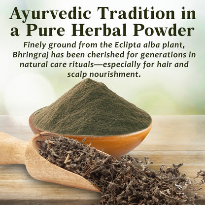 Bhringraj Powder 8 oz – Pure Eclipta Alba for Ayurvedic Hair Care & DIY Masks