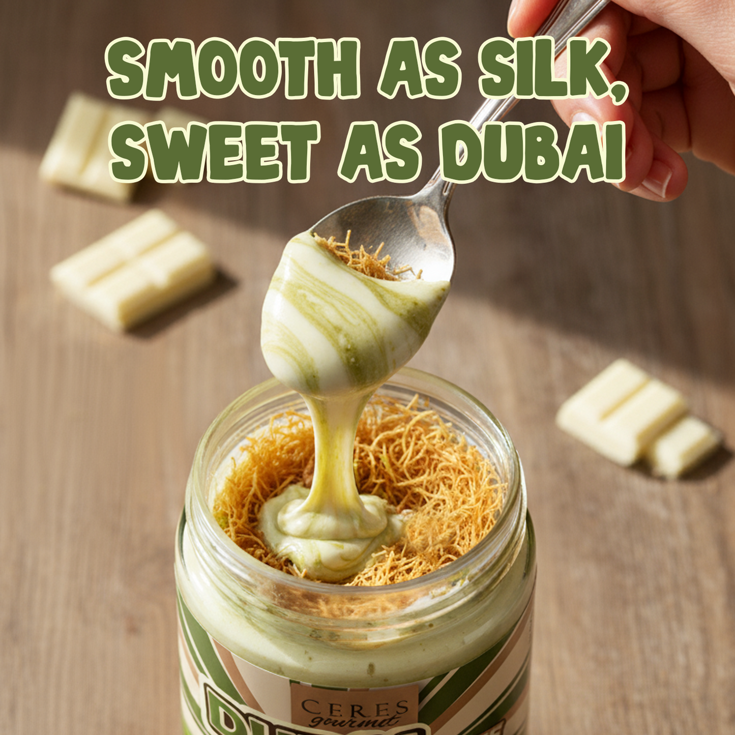 Dubai White Chocolate Spread Jar 9.7 oz