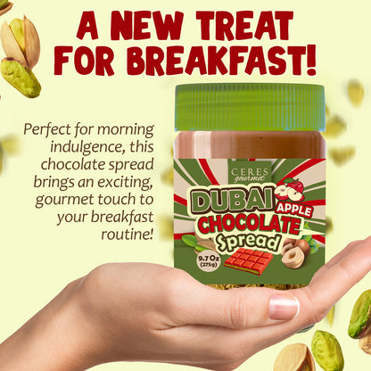 Dubai Chocolate Spread with Real Freeze-Dried Fruit Chunks – 9.7 oz