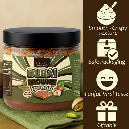 Dubai Chocolate Pistachio Brownie Cake – 14.1 oz
