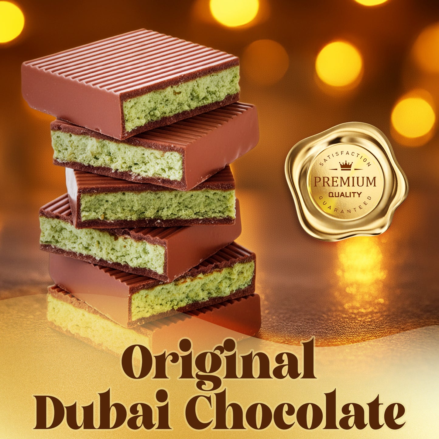 Dubai Chocolate Bar – 2.3 oz | Crunchy Kataifi & Rich European Pistachio Paste
