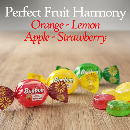 Assorted Fruit Hard Candy | Individually Wrapped | 2.2 lbs