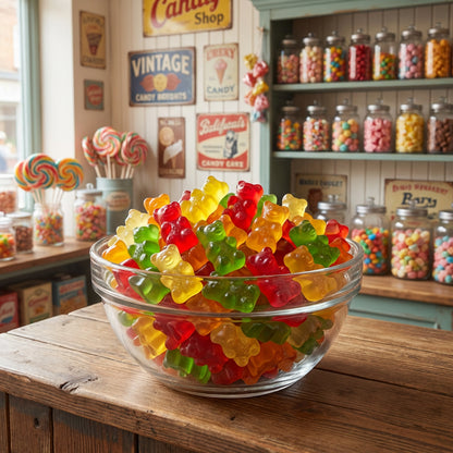 Gummy Bears – 2.2 lb (1 kg) Bulk Bag | Soft & Chewy Fruit Juice Gummy Candy