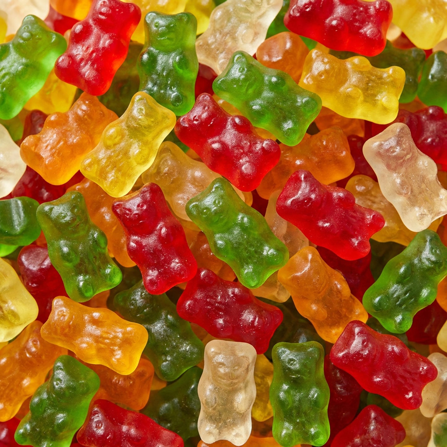 Gummy Bears – 2.2 lb (1 kg) Bulk Bag | Soft & Chewy Fruit Juice Gummy Candy