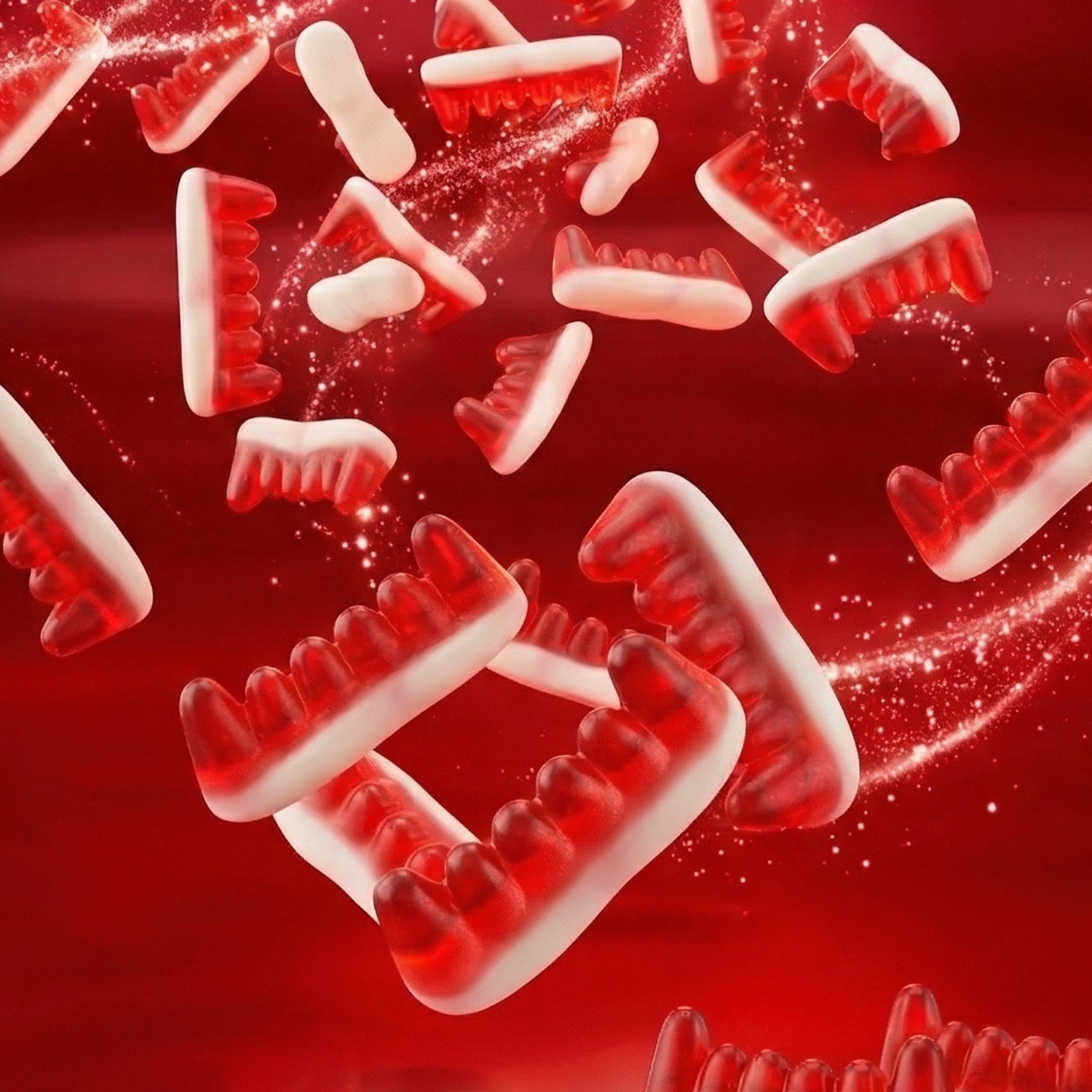 Vampire Teeth Gummy Candy – Bulk 24 Pack Individually Wrapped