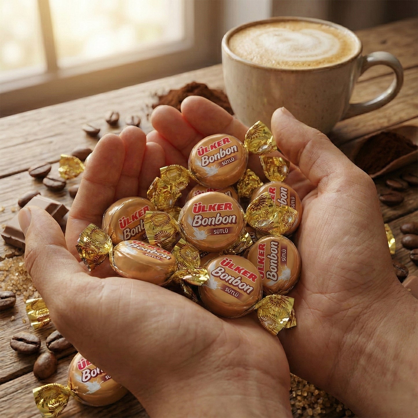Milk Hard Candy 350 g – Caramel Milk Flavor Individually Wrapped