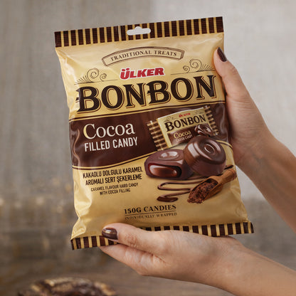 Cocoa Filled Hard Candy Bonbons – Individually Wrapped  (6 × 150 g Bags)