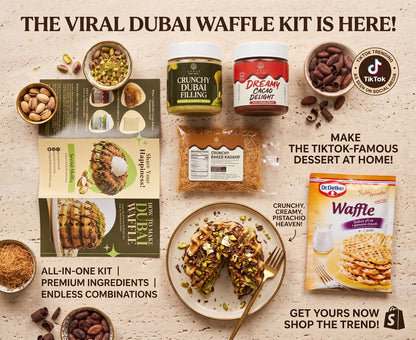 Ceres Gourmet Dubai Chocolate Waffle DIY Kit