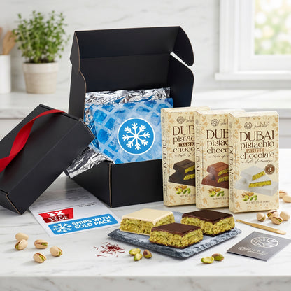 Viral Dubai Chocolate Mini 3-Pack: Pistachio Variety Bundle (3.5 oz)