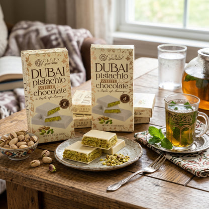 Viral Dubai Pistachio White Chocolate Bar with Crunchy Kataifi - 3 Pack (3x100g)
