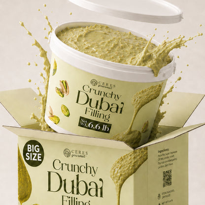 Premium Pistachio & Kataifi Filling – For Dubai Chocolate Creations – 2.2 lb and 6.6 lb