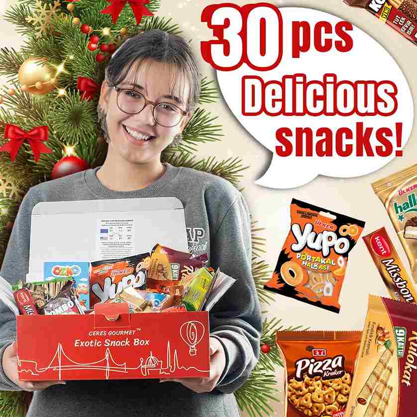 50-Pack International Snack Box - Diverse lækkerier