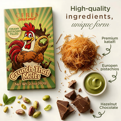 Ceres Gourmet Dubai Chocolate Drumstick: Pistachio & Kataifi (60g)