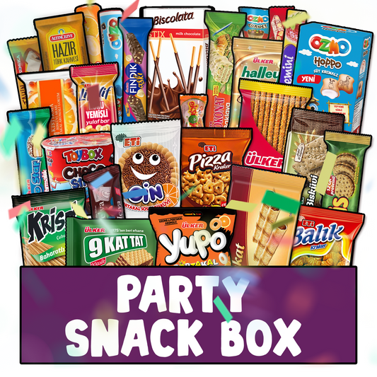 International Exotic Snack Variety Box 31+ Pcs, Party Size