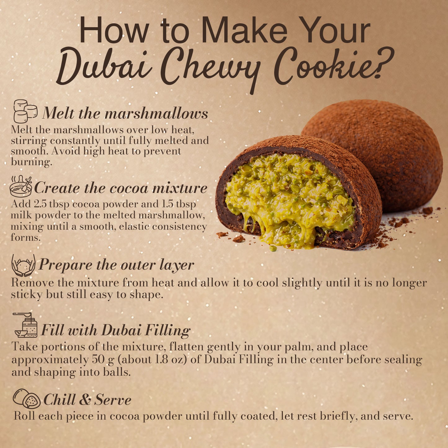 DIY Dubai Chewy Cookie Kit | Viral Pistachio & Kataifi No-Bake Dessert