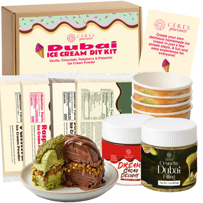 Ceres Gourmet Dubai Chocolate Ice Cream DIY Kit