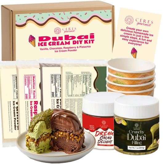 Ceres Gourmet Dubai Chocolate Ice Cream DIY Kit