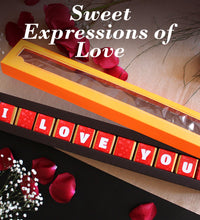 I Love You Chocolate Box - 11 Pcs, Assorted Chocolates in Elegant Gift Box for Valentine's Day and Anniversary, 5.5 Oz