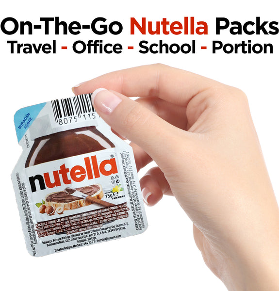 Ceres Gourmet Mini Nutella Hazelnut Snack Pack 20 Pack, Single Serve Perfect for Portion Cups, Travel Friendly for Lunch Box or To Go or School Box