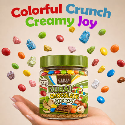 Viral Dubai Rainbow Chocolate Spread: Pistachio & Kataifi Crunch (9.7 oz)