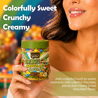 Viral Dubai Rainbow Chocolate Spread: Pistachio & Kataifi Crunch (9.7 oz)