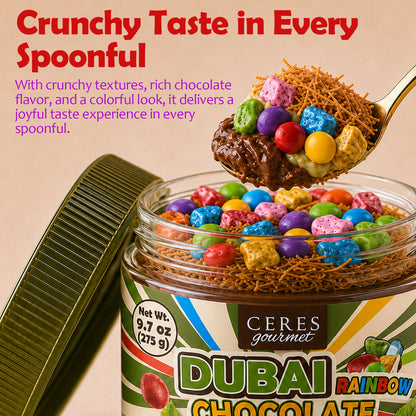 Viral Dubai Rainbow Chocolate Spread: Pistachio & Kataifi Crunch (9.7 oz)