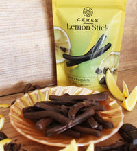 Chocolate Covered Fruits-2 Packs 5.64 Oz, Fruit Peels Covered with Dark Chocolate, Delicious Sweet Yummy Chocolate Coated Fruit Candy(2.82 Ozx 2 Packs) (Lemon)