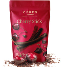 Chocolate Covered Fruits-2 Packs 5.64 Oz, Fruit Peels Covered with Dark Chocolate, Delicious Sweet Yummy Chocolate Coated Fruit Candy(2.82 Ozx 2 Packs) (Cherry)