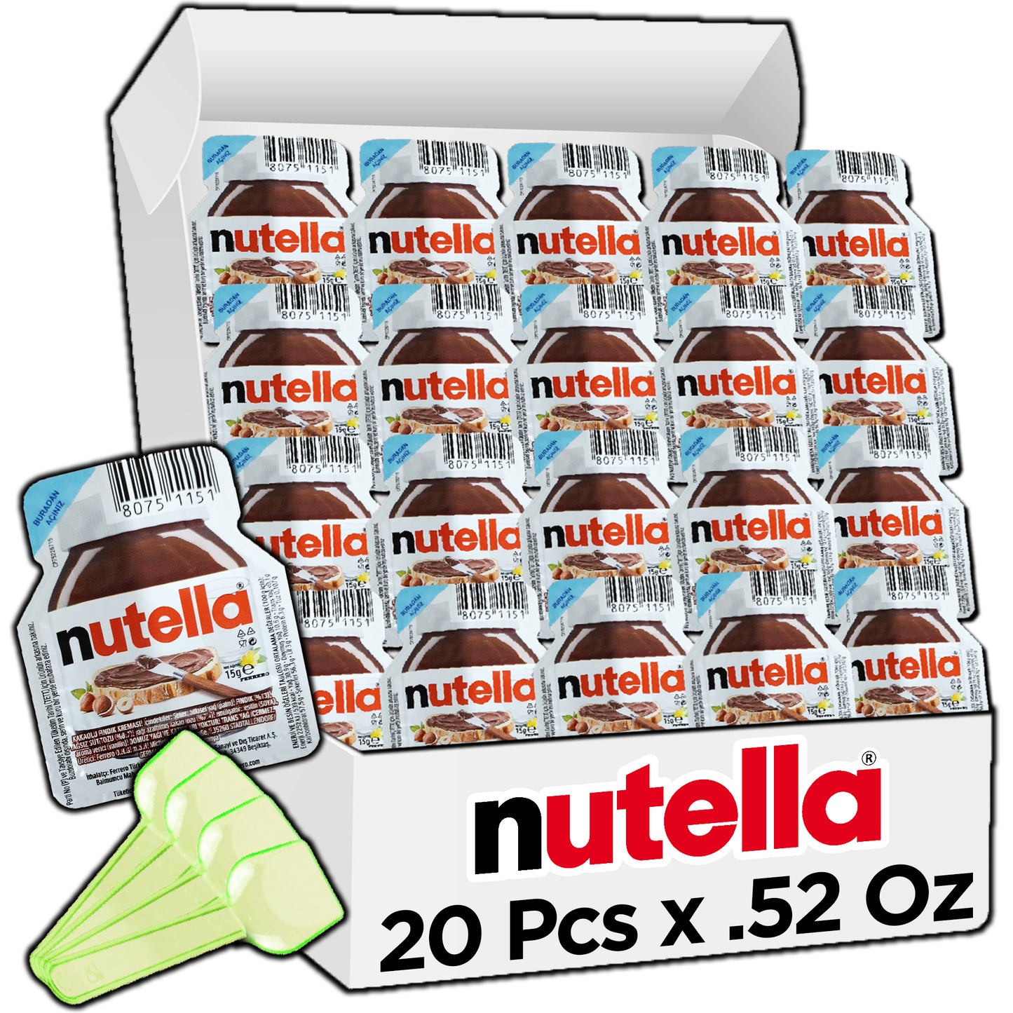 Nutella Hazelnut Snack Pack 20