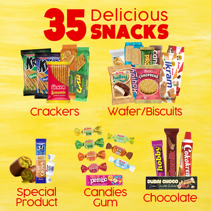 International Snack Box 35 Unique Pcs - Maxi Box