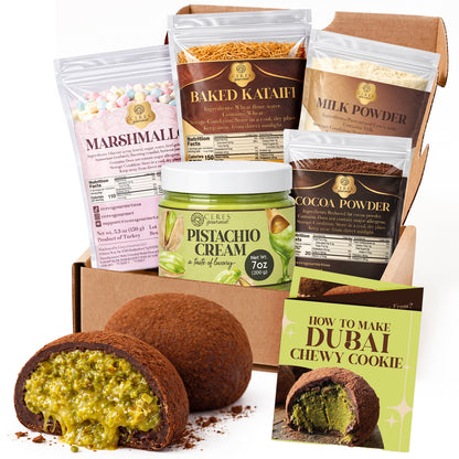 DIY Dubai Chewy Cookie Kit | Viral Pistachio & Kataifi No-Bake Dessert
