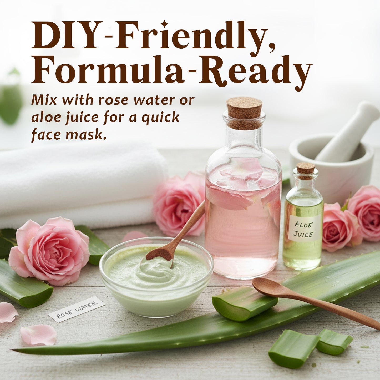 Aloe Vera Powder 8 oz – 100% Pure Aloe Leaf Powder for Skin & Hair DIY Care