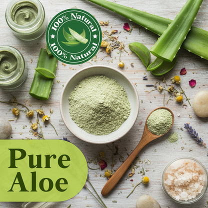 Aloe Vera Powder 8 oz – 100% Pure Aloe Leaf Powder for Skin & Hair DIY Care