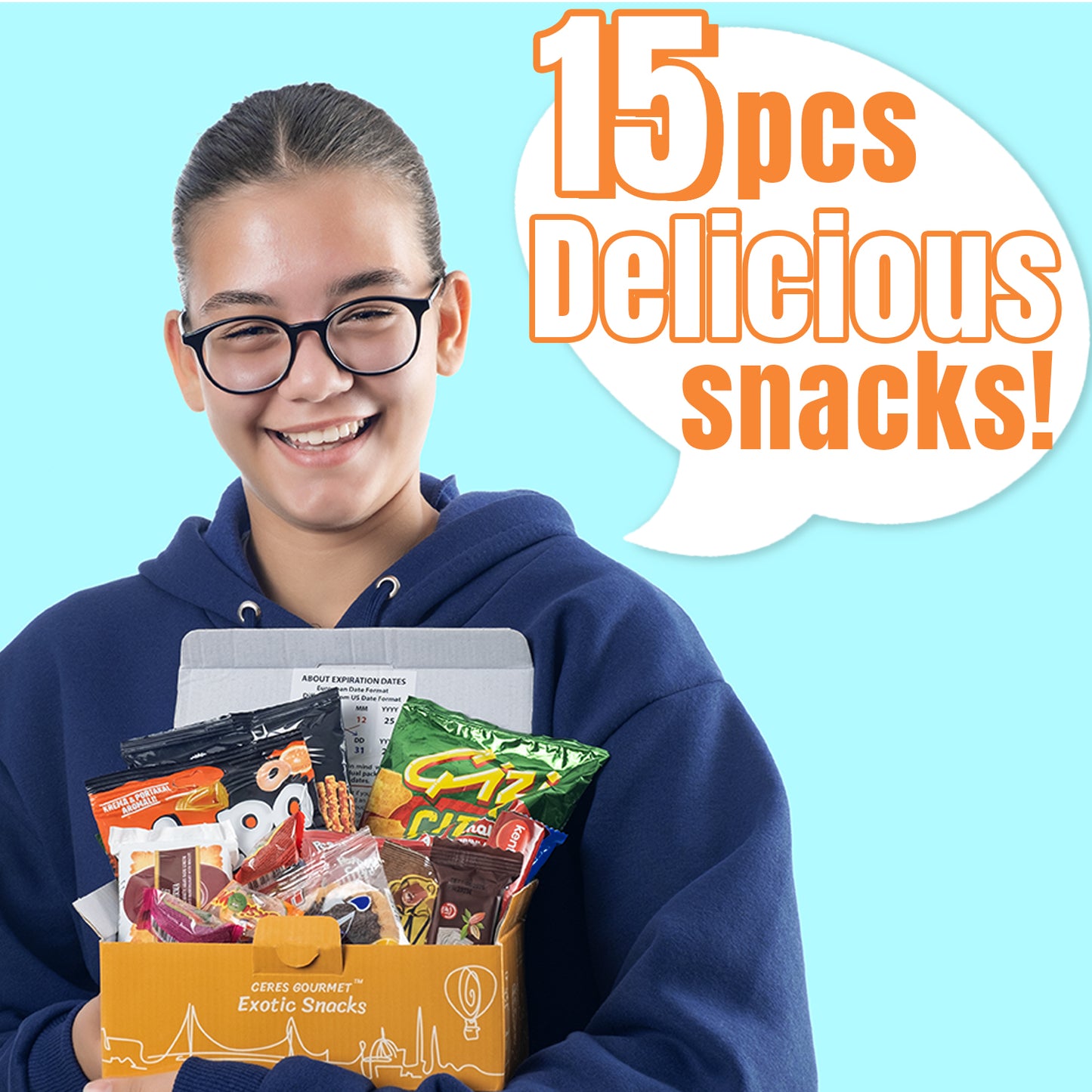 Valentine’s World Snack Bundle – 35 Premium Treats | International Snack Gift Box Perfect for Sharing Sweet Moments,