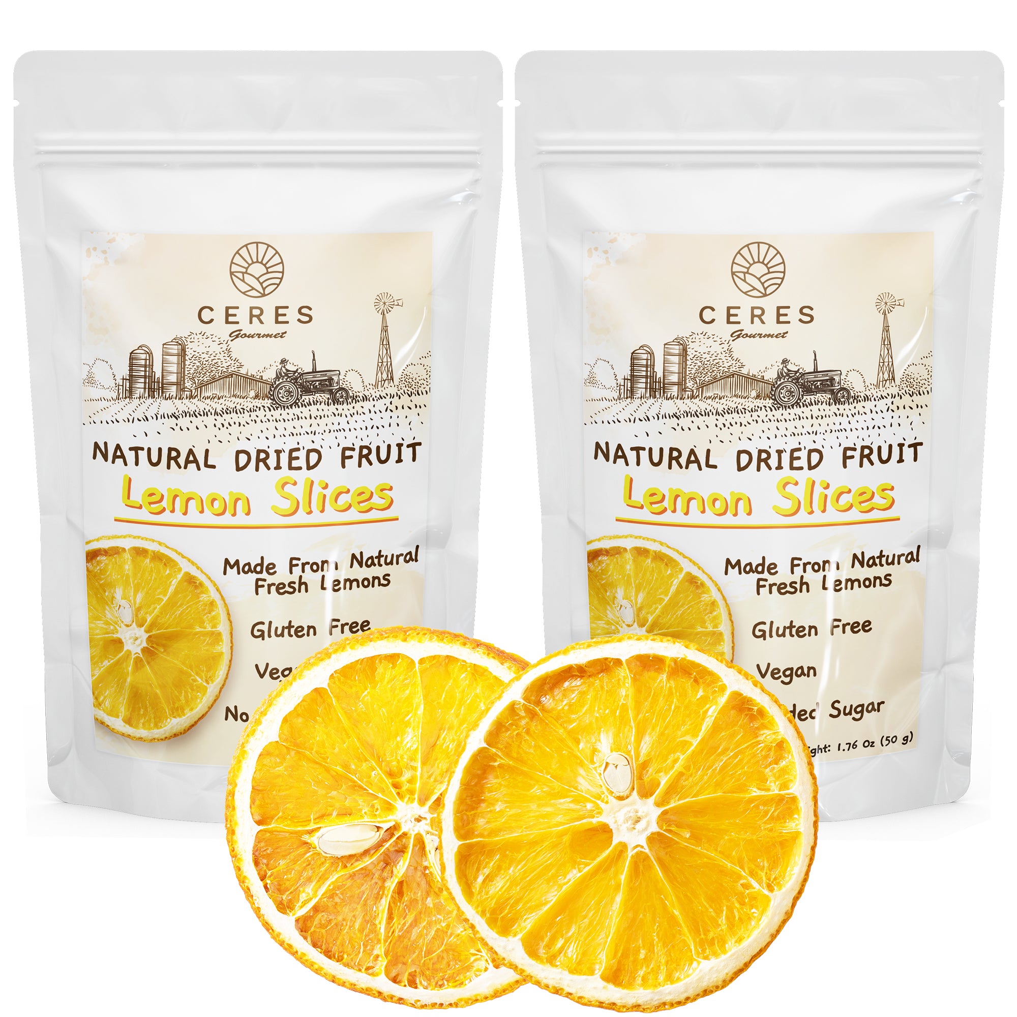  Oranfit Dried Lemon Slices 3oz/85g(50 to 65 slices) : Grocery &  Gourmet Food