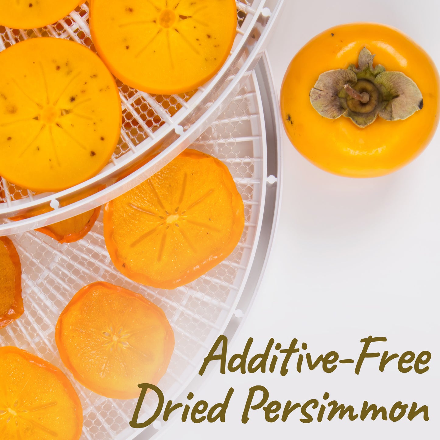 Dried Persimmon Slices 3.5 Oz, Dried Fruit Snack Packs, Healthy Snack, All Natural, No Sugar Added