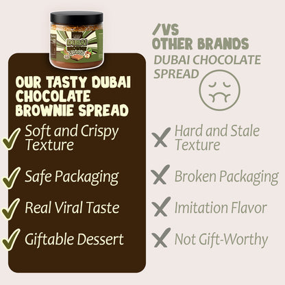 Dubai Chocolate Pistachio Brownie Cake – 14.1 oz